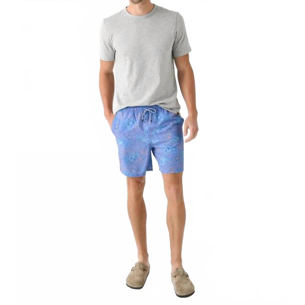 NEW PETER MILLAR making waves swim trunks in blue marlin